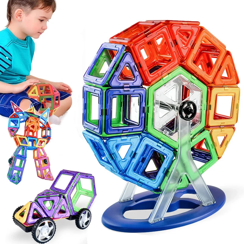 

Конструктор Магнитный большого размера, 20-252 шт.