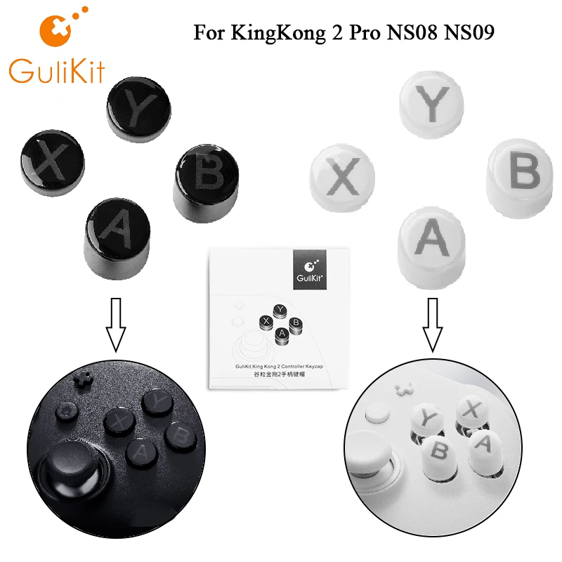 Клавишный колпачок Gulikit NS32 для Gulikit KingKong 2 Pro NS08 NS09, игровой контроллер с кнопкой A B X Y для ПК, игровые аксессуары для размещения