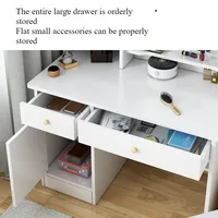 Table de maquillage chambre à coucher avec rangement miroir intégré petit appartement simple multifonctionnel e **** commode de célébrité Internet mique 3