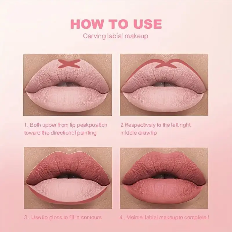 12 Colors/box Matte Lip Liner Pencil Set Waterproof Long Lasting Nude Red Lip Contour Pencil Sexy Rose Pink Lipstick Tint Makeup