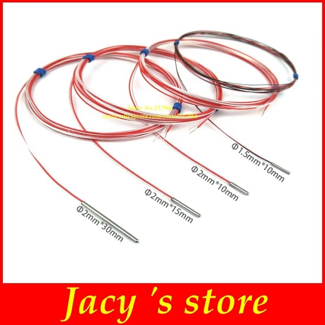 small size PT100 thermal resistance diameter 2mm 3mm 4mm temperature
