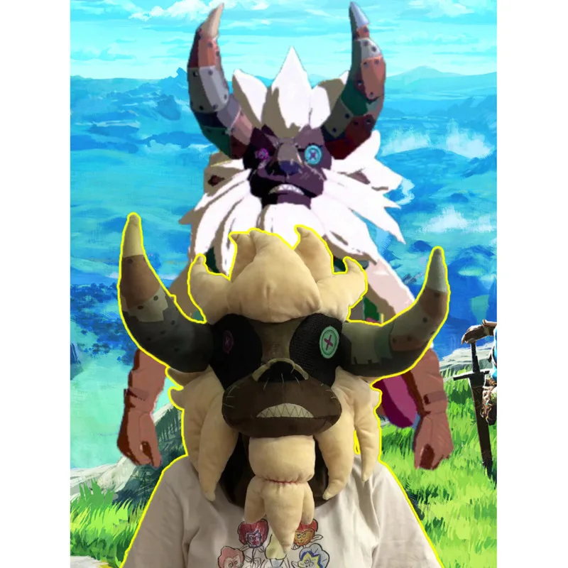 

50cm Legended of Zeldas Sand Seal Hat Plush Toys Cute Soft Stuffed Lynel Shooting prop Dolls For Kid Birthday Gift