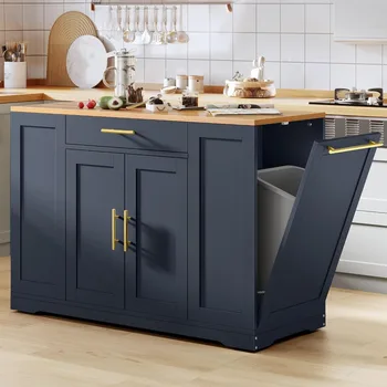 Rolling Kitchen Island Cabinet 1