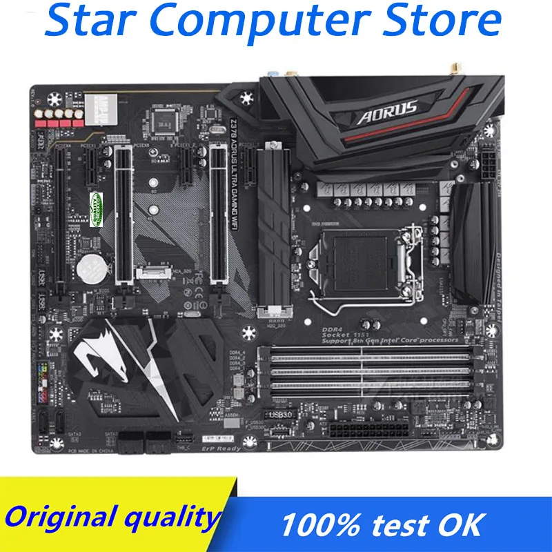 Для Gigabyte Z370 LGA 1151 материнская плата DDR4 компьютер USB3.0 SATA3 M.2 SSD настольная Б/у |