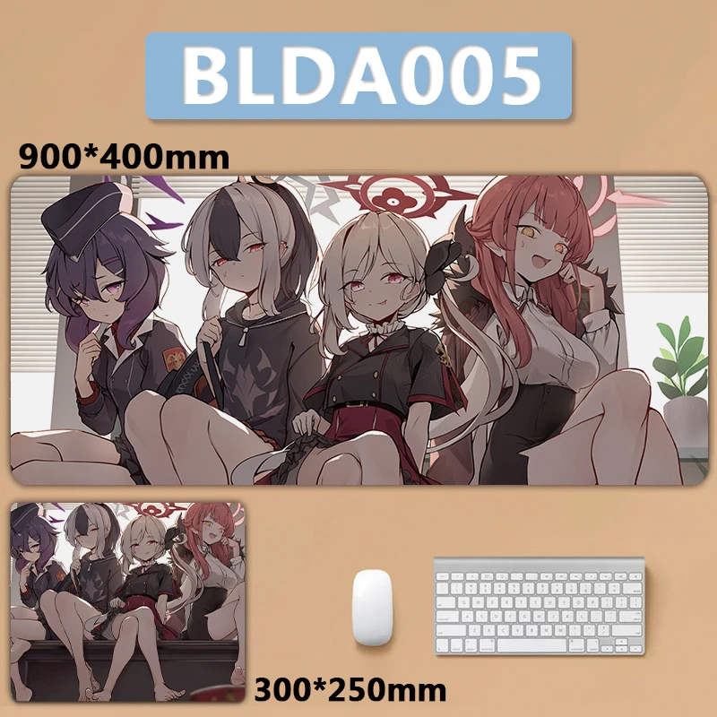 Grande Arquivo Azul Mousepad Arquivo Azul Mouse Pad Sorasaki Hina Hifumi Tendou Arisu Kuda Izuna - Imagem 5