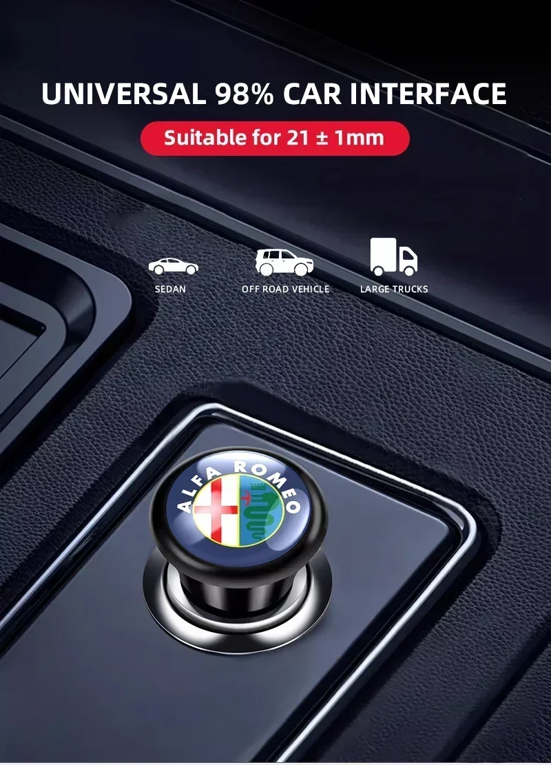 Alfa Romeo 12V Sigarettenaansteker - Sfeerimpressie in de middenconsole