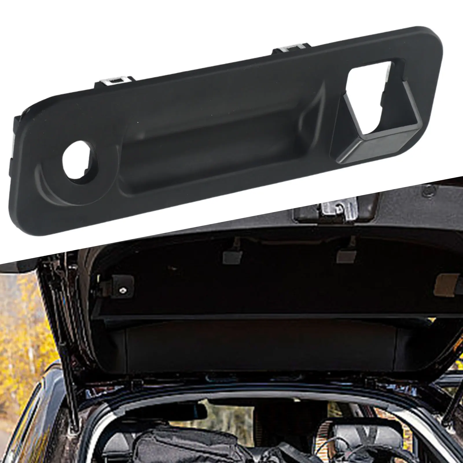 

Outside Trunk 81260C1010 Lid Lock Handle Shell For Hyundai For Sonata2015-2017 Direct Replacement Plastic Black Car Accessories