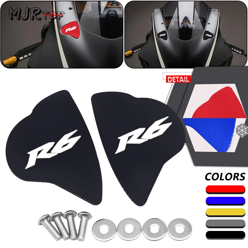 

Motorcycle Accessories For YZF-R6 R6 2017-2022 2023 CNC Mirror Hole Cover Windscreen Driven Mirror Eliminators Protection Cap r6