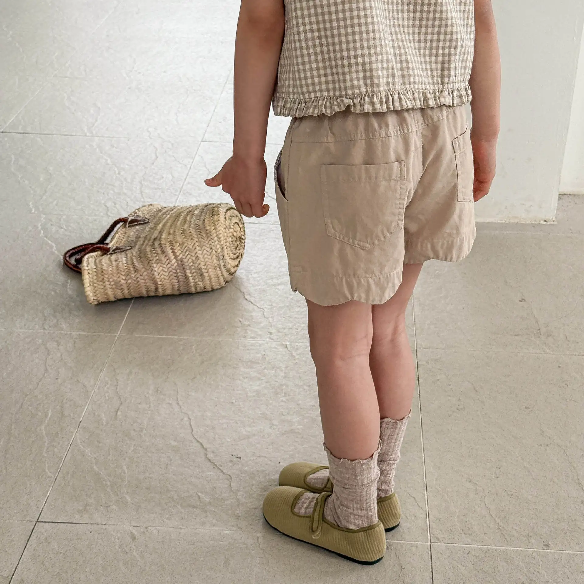 Girls Cotton Floral Shorts