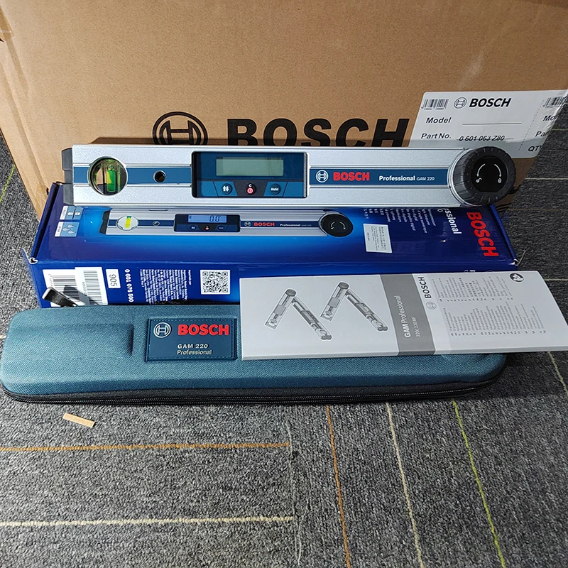 Bosch GAM220 Digital Angle Finder Angle Finder Miter Calculator Protractor Level Angle Tester