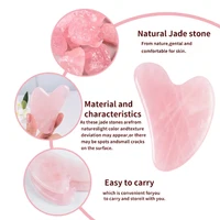 Natural Stone GuaSha Jade Facial Beauty Scraping Massage Tools Firm Skin Care Face Gua Sha SPA Physical Therapy Gue Che Roller 5
