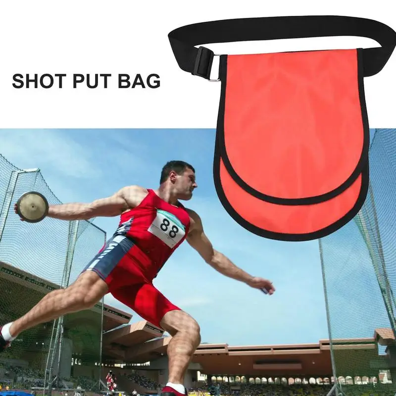Track And Field Bag Adjustable Shot Put Ball Bag Solid Discus Carrying Case Oxford Cloth Portable Shot Put Storage