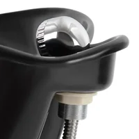 Bac à shampoing portable, avec 2 seaux à eau, lavabo de coiffure de 30 cm de profondeur, unité de lavage de cheveux mobile à hauteur et angle réglables 4
