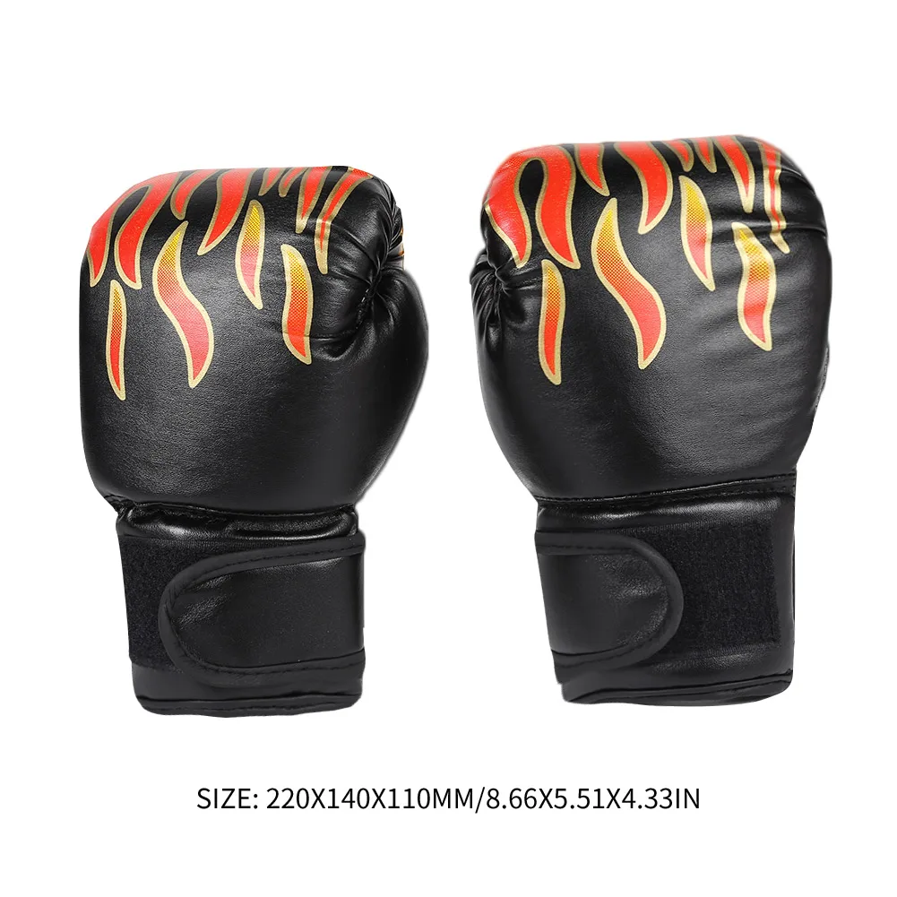 2Pcs Kids Boxing Gloves PU Leather Training Gloves Breathable Fighting Mitts Taekwondo Mitts for Boys Girls Youth