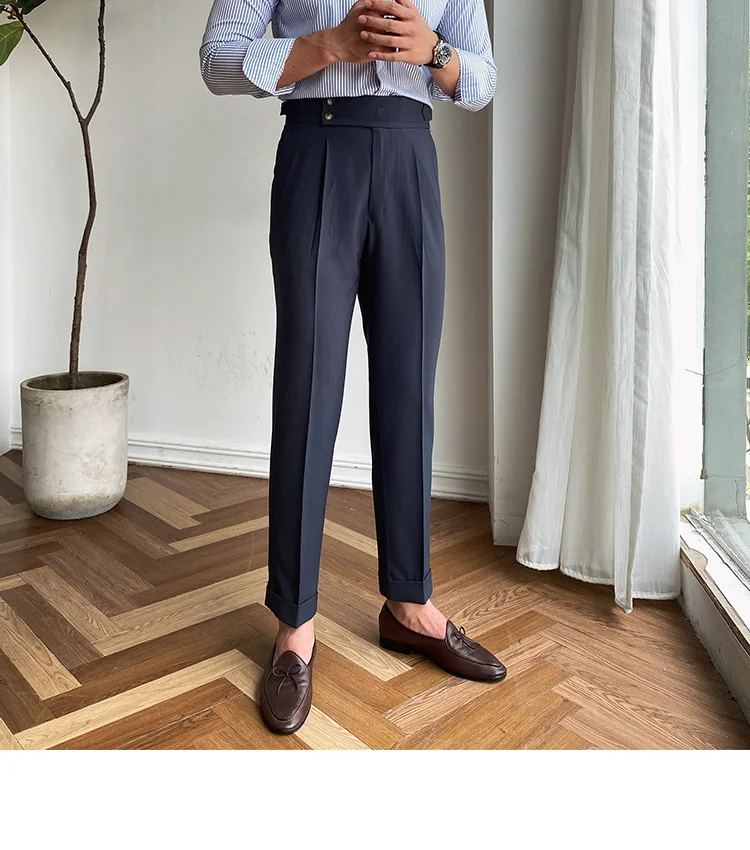 formal italiana, calça social, calça de tornozelo, britânica, 2021