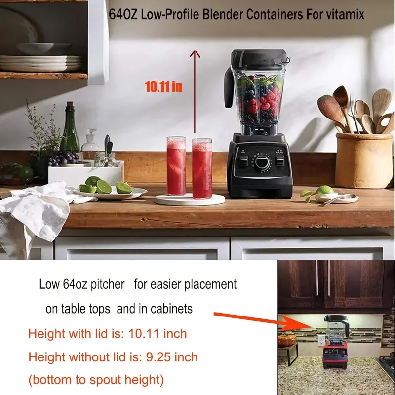 Vitamix Blender Pitcher 64oz Low-Profilefor Vitamix 750 5200 5000