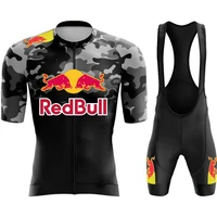 Road Bike Uniform Red Bull Cycling Bib Equipment Man 2024 Mens Jersey Men's Clothing Clothes Professional Shirt Tricuta Bicycles 1