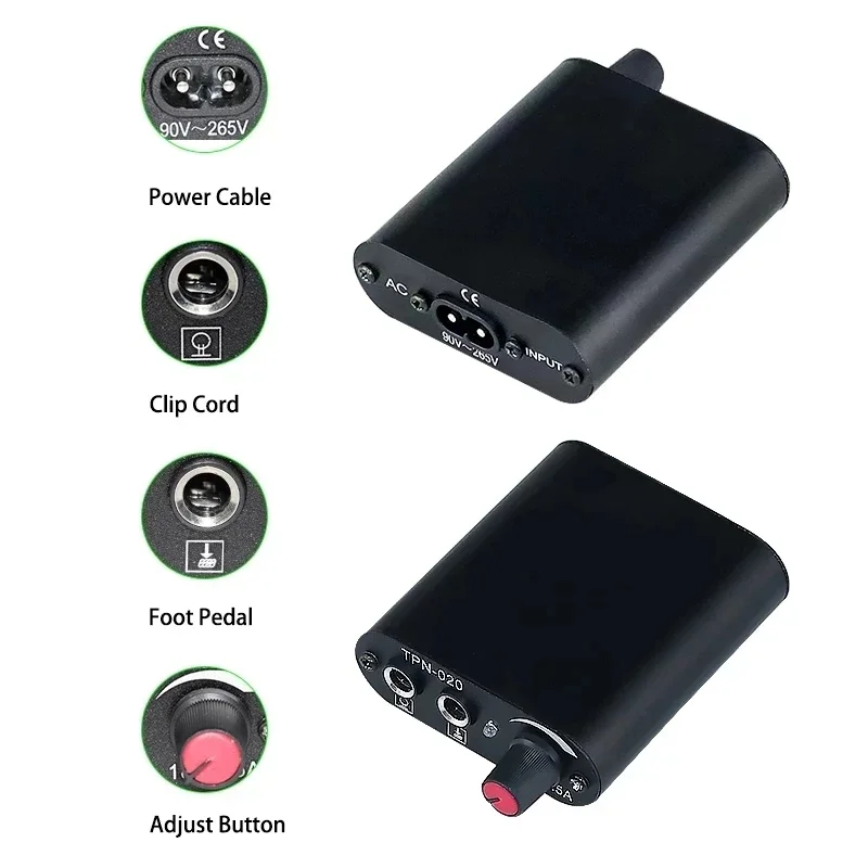 Complete Tattoo Machine Kits Tattoo Power Supply Rotary Pen With Cartridge Needles Permanent Make-Up Machine For Body Art
