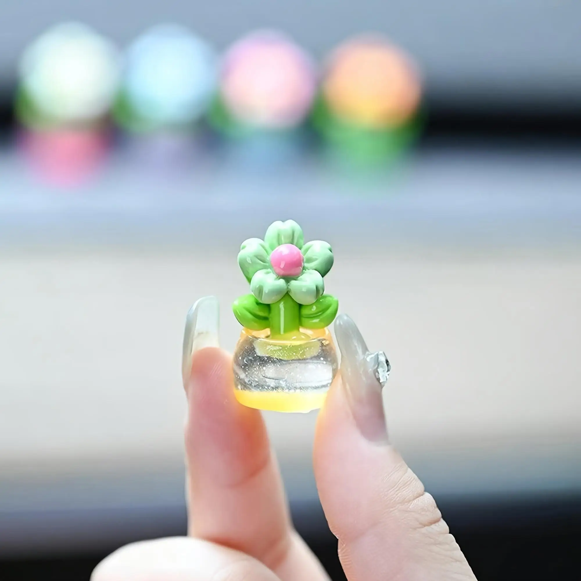 5 Exquisite Mini Flower Pots, Perfect for Car, Home, or Desktop Decorations. A Unique Little Gift That Adds a Touch of Elegance. - 4