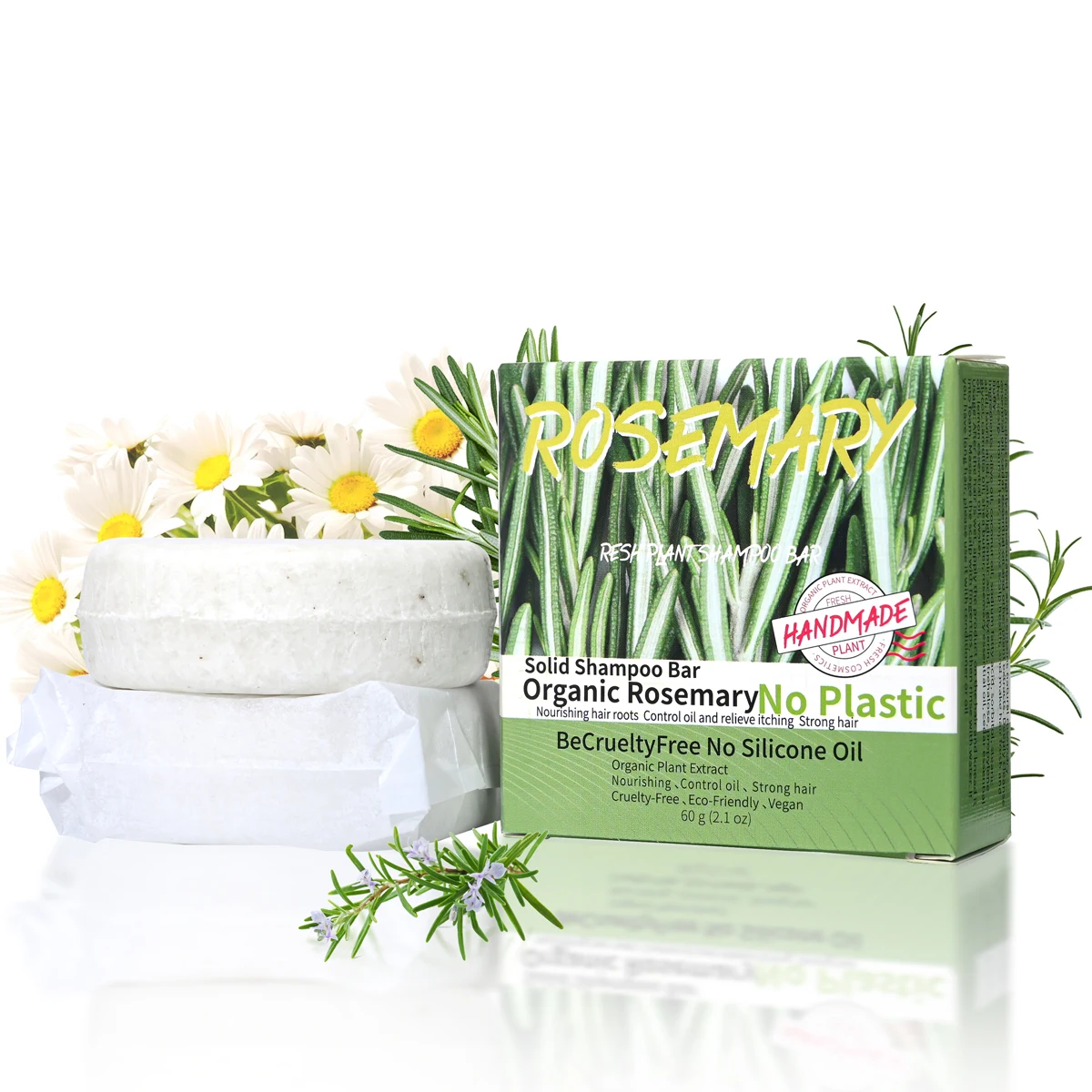 60g Natural fragrance rosemary shampoo soap, handmade soap oil control and dandruff removal soap for both men and women 3 60g Natural fragrance rosemary shampoo soap, handmade soap oil control and dandruff removal soap for both men and women 3