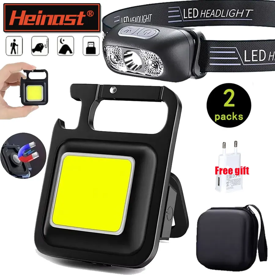 Rechargeable LED Keychain Mini Lantern & Portable Work Light