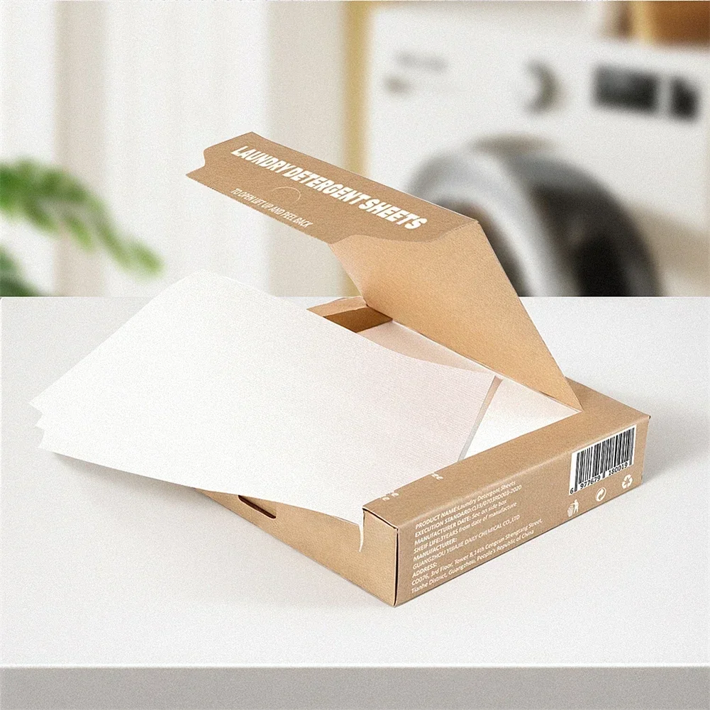 Perfeclean Eco-Friendly Laundry Detergent Sheets Disposable Strips Laundry Detergents Sheets Biodegradable powder