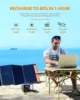 Portable Power Station 300W Lumopal 298Wh Solar Generator IP63 Waterproof Super Quiet with PD 100W USB-C Backup Lithium Battery 6