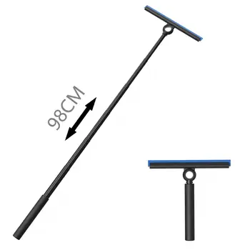 EHOMGUI Tergipavimento per doccia telescopico per porta in vetro Raschietto per tergicristallo per specchio da bagno Raschietto per pulizia del vetro