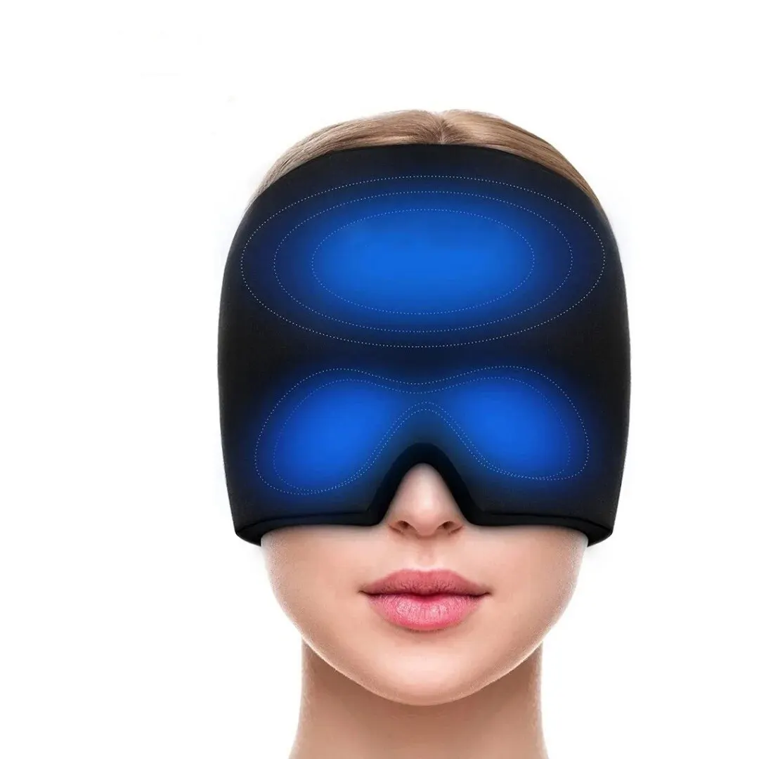 Ice Cap Relief Headgear Migraine Relief Gel Single Layer Headgear Stretchable Compress Hood