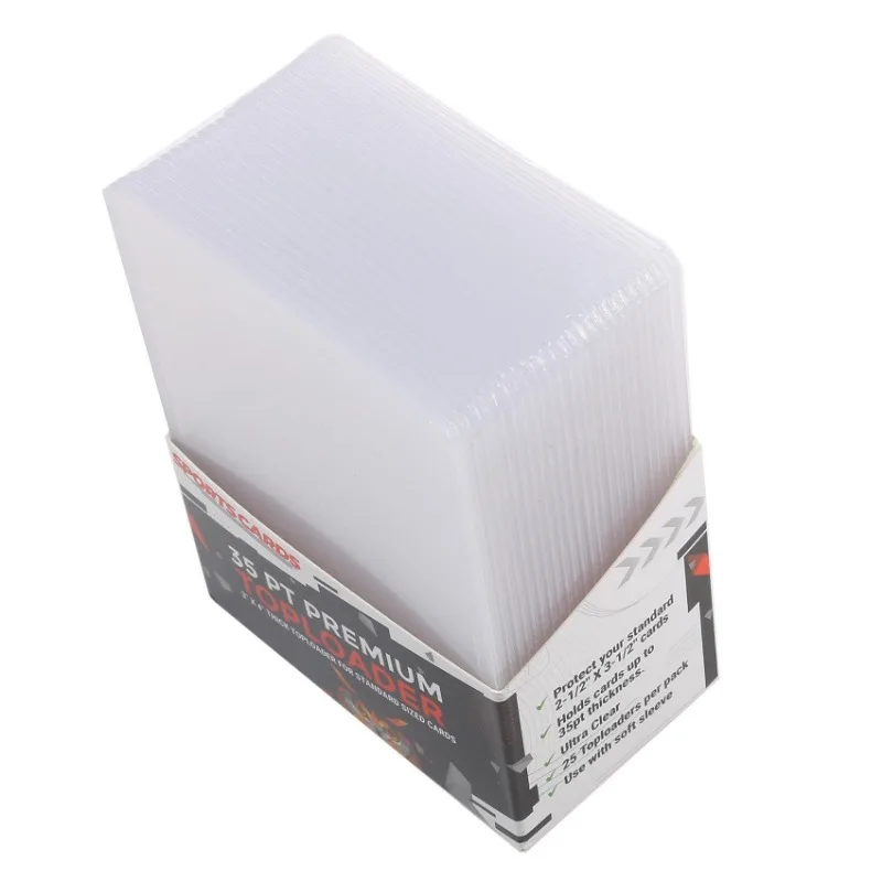 25Pcs Transparent PVC Toploader Protective Sleeve for Collectible Basketball Sports Cards Game Kpop Idol Card Holder 5