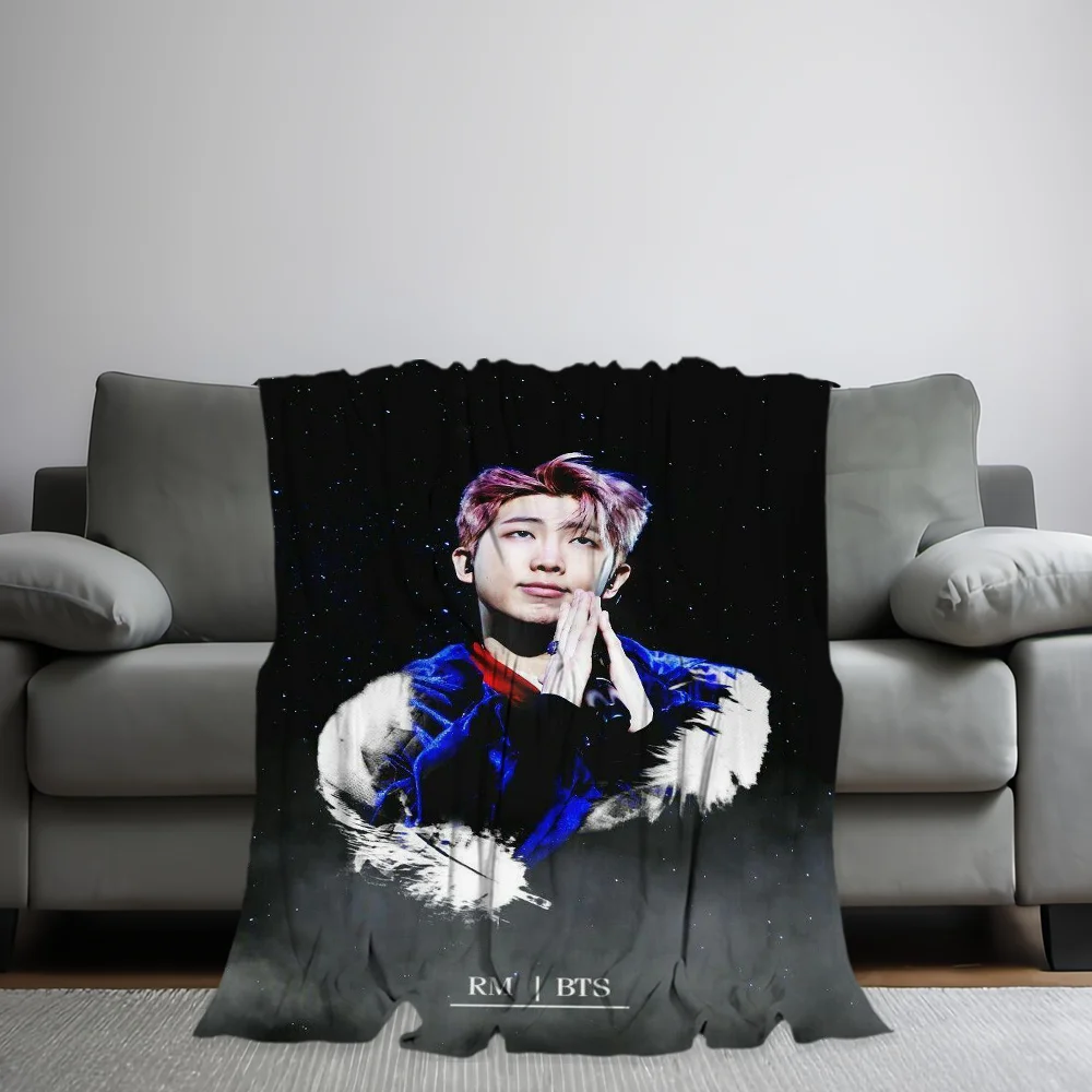 KPOP R-RMM Skicomfort warm Soft Home Kids Lunch Blanket Suitable for Living Room Office Daily Travel Gifts 2