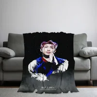 KPOP R-RMM Skicomfort warm Soft Home Kids Lunch Blanket Suitable for Living Room Office Daily Travel Gifts 2