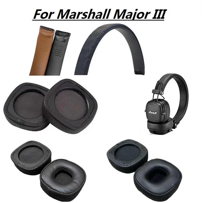 Ear Pads For Marshall Major III MAJOR 3rd GEN headphones replacement original headband leather Earmuff Ear covers Ear pillows