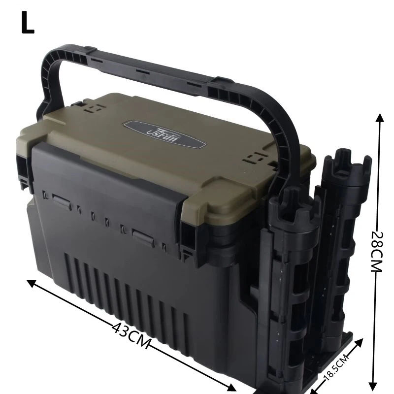 Große Angel box Veranstalter Multifunktion köder lebende Fische imer Verdickung Aufbewahrung sbox Angel zubehör Tackle Box Pesca – Detail 1