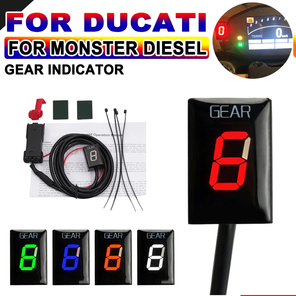 Efi Moto 1-6 Indicatore Di Velocità Di Livello Per Monster Diesel 2012 2013 Accessori Misuratore Di Indicatori Di Visualizzazione Dell'Ingranaggio Dig