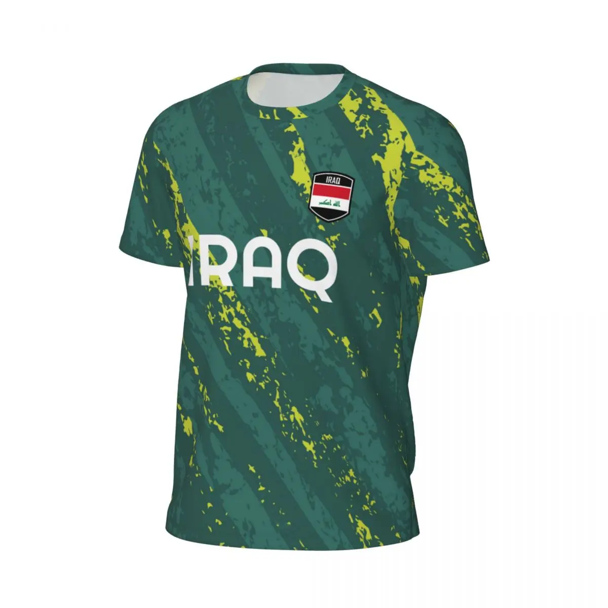 Irák standarta 3D potištěné T košile muži léto s krátkými rukávy pletivo tričko pro socce běžecký jízdní kolo tenis fitness fanoušci