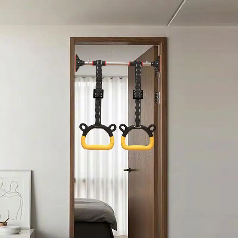 Gymnastics Rings Non-Slip Bear Load 4000KG Exercise Rings For Home Kids Gym Ring With Adjustable Straps Pull up Assistance gymnastic rings