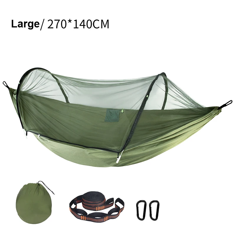 Hamac en Nylon Résistant à la Déchirure TRAHOO - Modèle Unique Portable et Durable - Rose