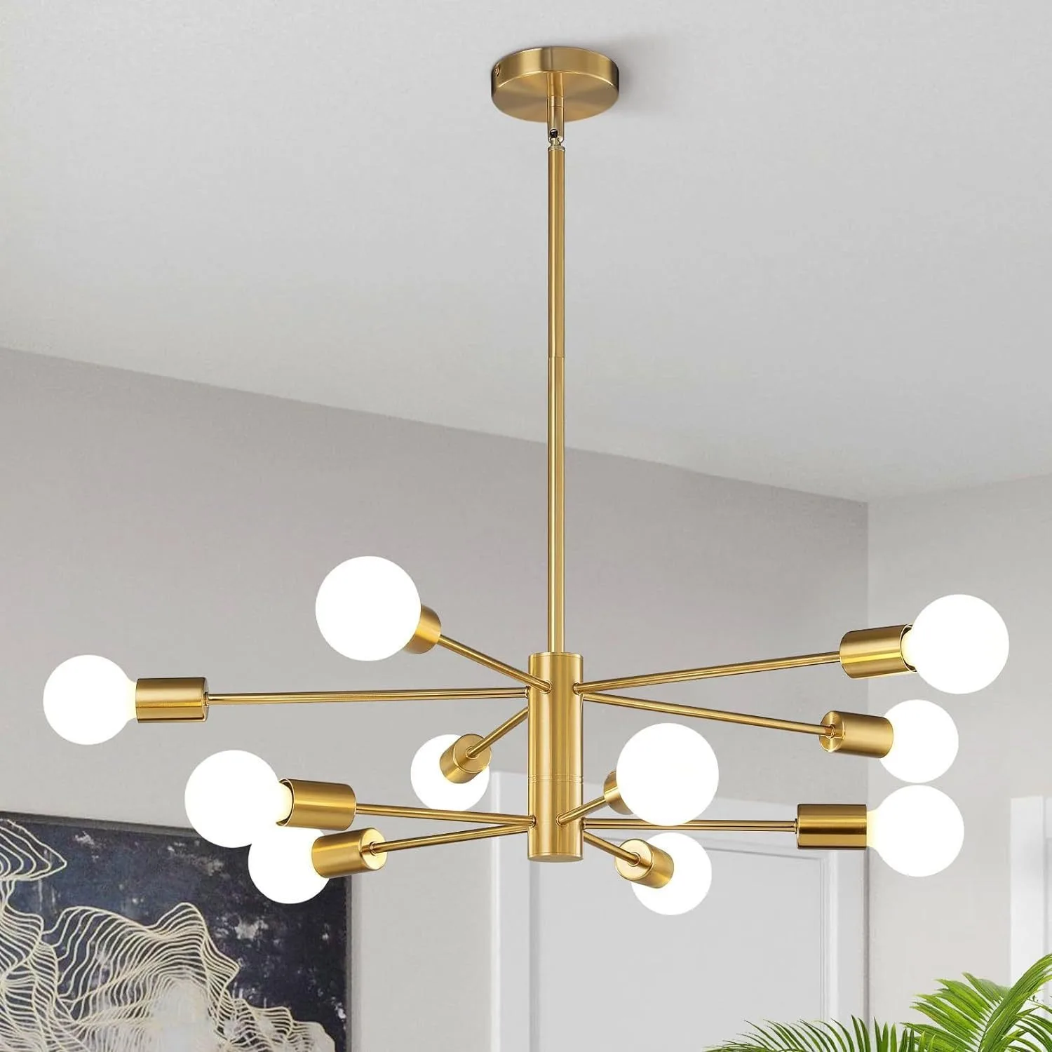 Nordic LED Bean Pendant Light Chandelier image 8