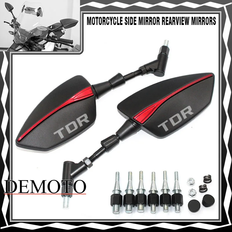 

For YAMAHA TDR125 TDR240 TDR250 TDR 125 240 250 Motorcycle Side Mirror rearview Mirrors
