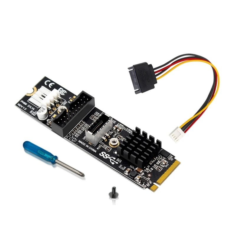 

5Gbps Type-E USB 3,1 Передняя панель и USB 2,0 для NVME NGFF M-Key экспресс-карта VL805 адаптер для материнской платы