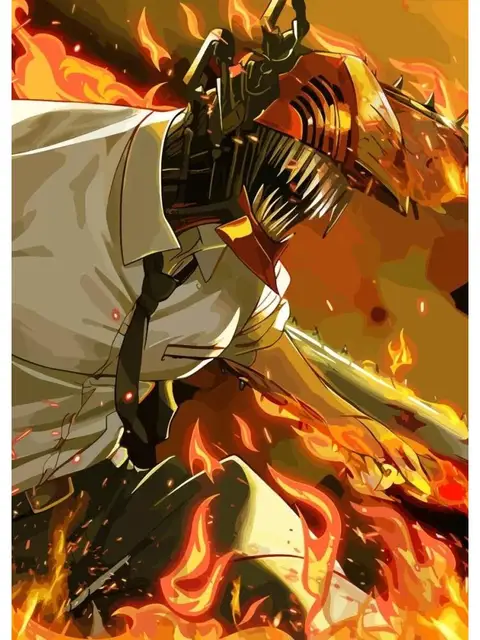 Chainsaw Man Anime Power Character Hd Matte Finish Poster Paper