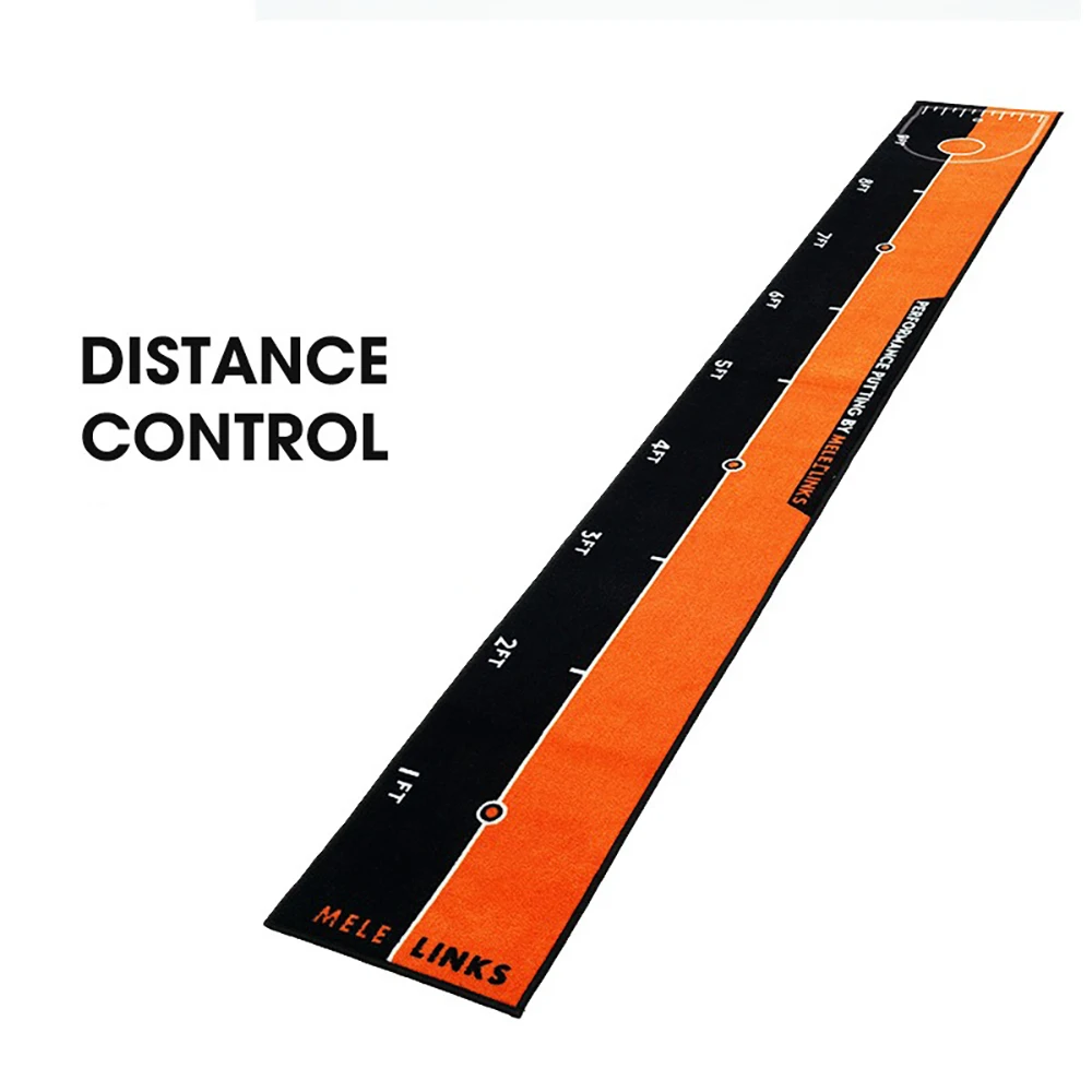 Golf Putting Practice Mat Indoor Equipment No Noise For Home Office Indoor Durable Golf Hitting Mat Mini Green Training Mat