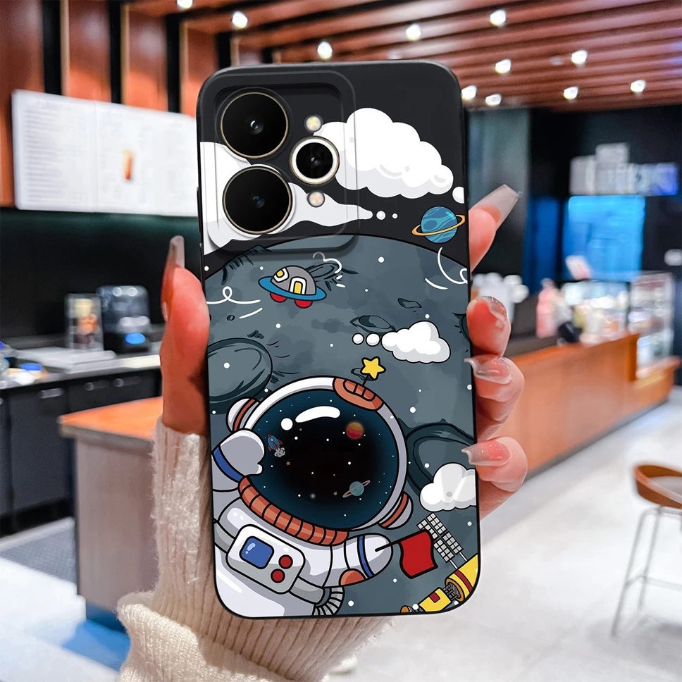 Creative Cartoon Pattern Soft Back Phone Case with Camera Protection - Lightweight Shell