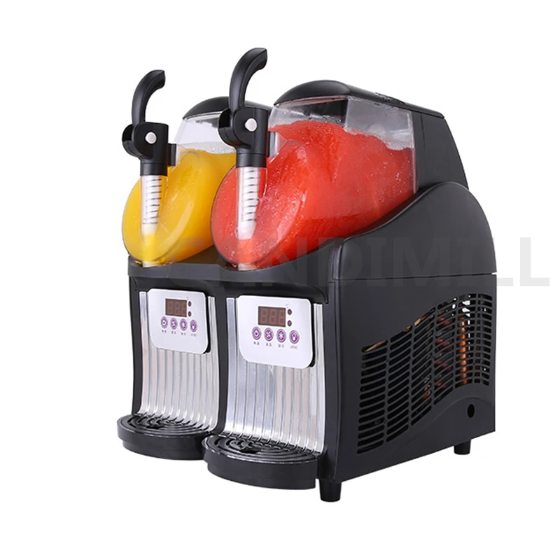 Commercial Double Cylinder Slushy Machine 2.5L x 2 Slush Frozen Drink Machine Ice Smoothie Making Ice Cream Maker 4