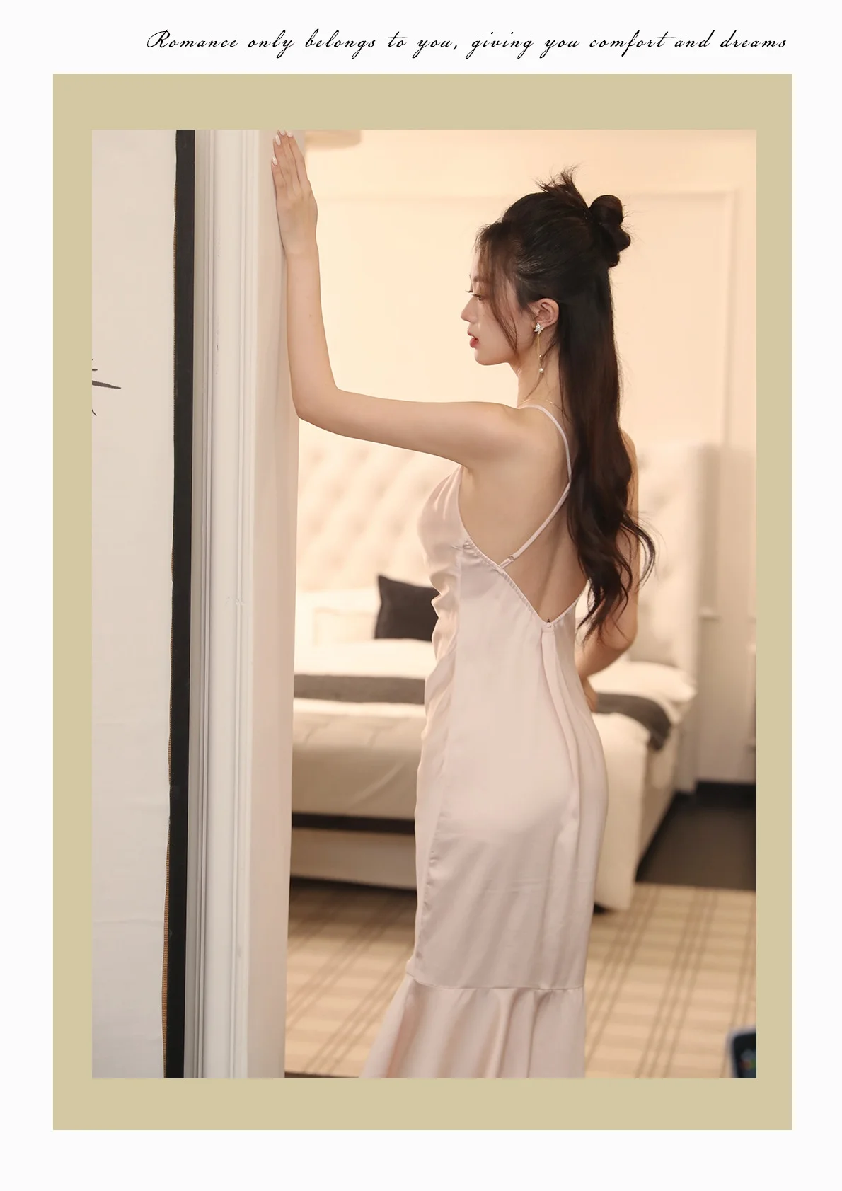 Women pajamas Summer sexy slip night dress Summer pajamas Cute girl home dress
