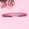 Baby Girls Rhinestone Crown Headband Lovely Elastic Hairband Headdress Hair Accessories (Golden Ribbon, Golden Crown) 3