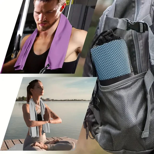 Quick Dry Beach Towels, Microfiber Travel Towel for Beach Hiking Gym Yoga Travel Sports Swimming Camping 5
