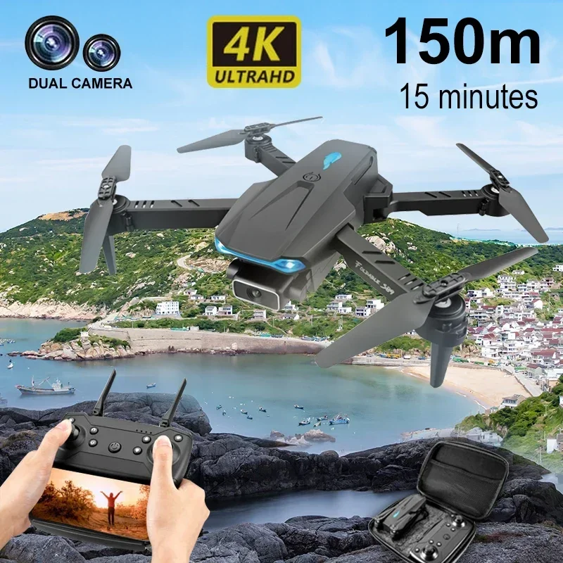 

4K HD Dual Camera WiFi Fpv Visual Positioning Dron Height Preservation Rc Quadcopter Toy S89 Pro Drone With