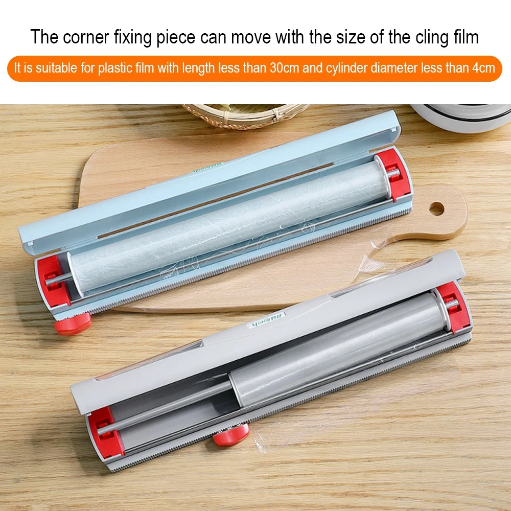 BONOOD Kitchen products Food Wrap Dispenser Cutter Foil Cling Film